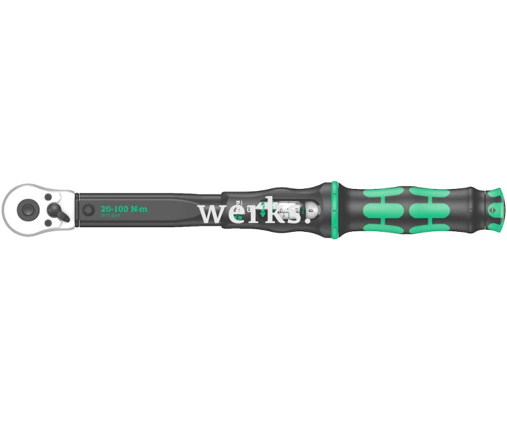 Динамометрический ключ Wera Click-Torque C 2 20-100 Nm с трещоткой с реверсом WE-075621