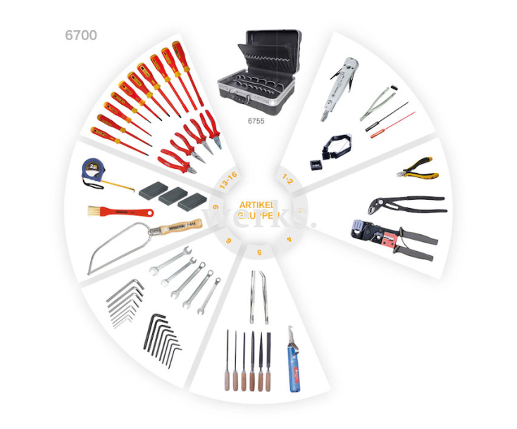 Набор инструментов TELEDATA 65 шт. Bernstein BS-6700