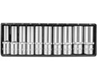 Набор головок торцевых глубоких 1/2"DR 10-24 мм 11 предметов Jonnesway S04HD411S