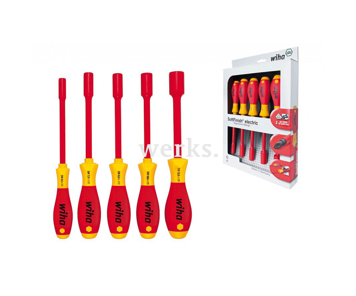 Набор отверток Wiha SoftFinish electric HEX внешний шестигранник 322 K5 29466 5 шт.