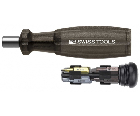 Универсальный магазинный держатель бит C6,3 1/4" Insider 1 SL PH TX Multicraft PB Swiss Tools PB 6460.Black
