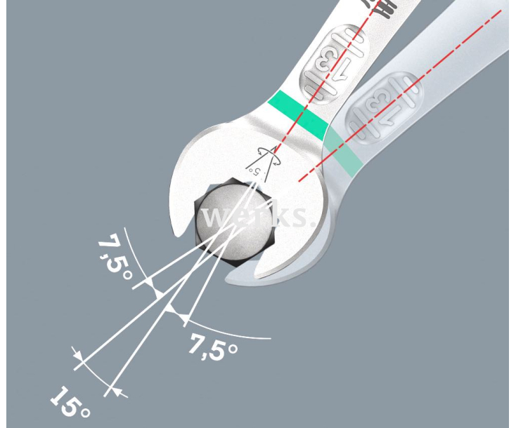 Ключ комбинированный 6003 Wera Joker WE-020504 27 х 300 мм