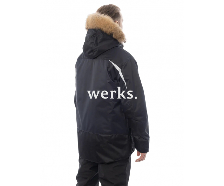 Зимняя рабочая куртка Brodeks KW 231 синий/черный с опушкой (XXXL)