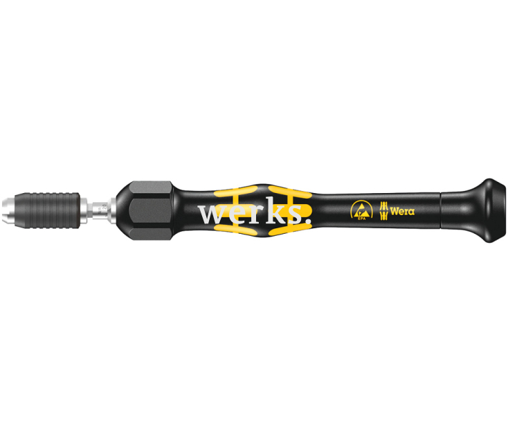 Регулируемая динамометрическая отвертка 0,02-0,06 Нм с быстрозажимным патроном, 4 мм Halfmoon/HIOS Wera Kraftform Micro ESD 1430 WE-074802