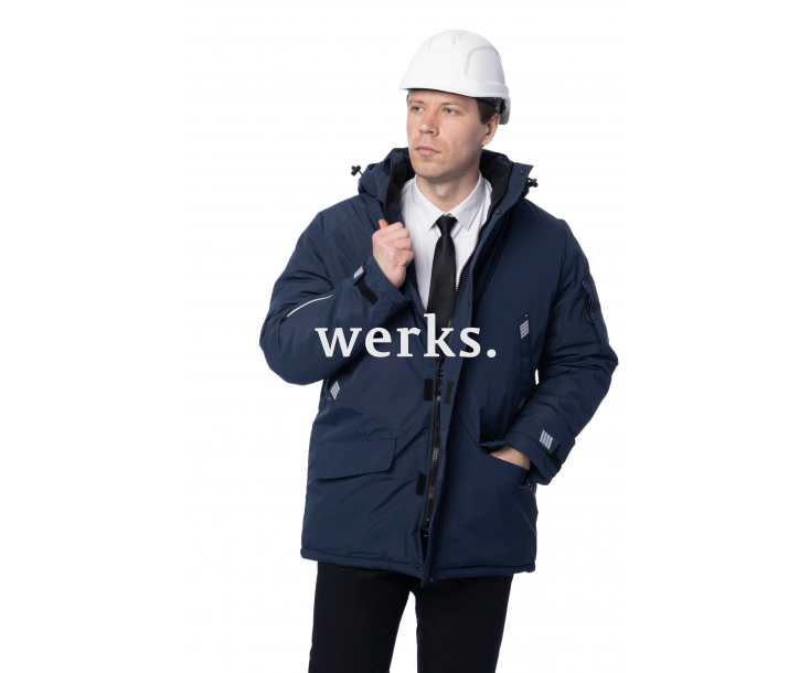 Зимняя куртка-парка Brodeks KW204 синий (XXXL)