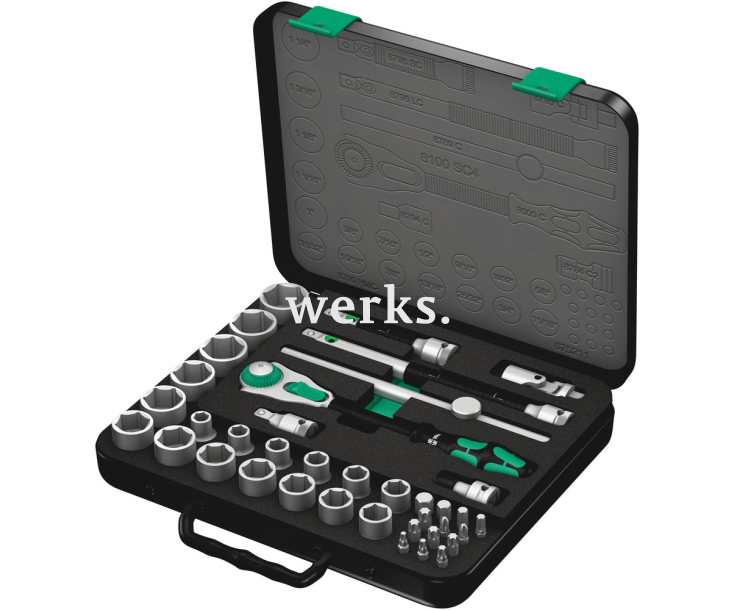 8100 SC 4 Набор трещоток Zyklop Speed, 1/2 Wera WE-003647