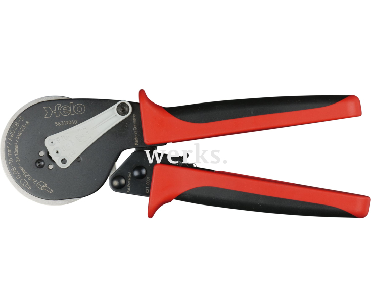 Клещи зажимные для опрессовки 0,08 - 16 мм2 Felo 58319040