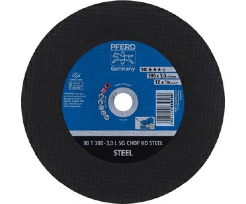 Круг отрезной Pferd 80 T 300-3,0 L SG CHOP HD STEEL/32,0