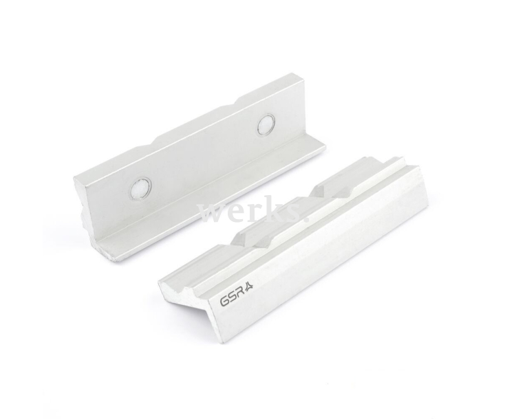 Губки для тисков Alu-призма, с магнитом 100 mm Werks W.1818200