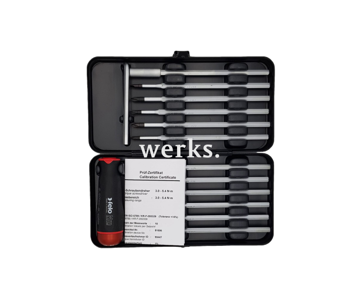 Набор с динамометр. отверткой 3.0-5.4 Нм и битами Felo SL PH PZ TORX PH/SL PZ/SL 12 предметов 10099816