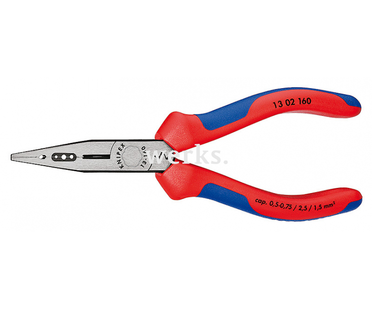 Плоскогубцы для монтажа проводов (0,5 - 0,75 мм) Knipex KN-1302160