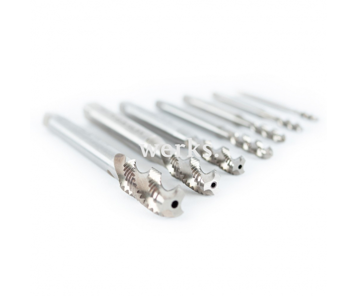 14-пр. Набор машинных метчиков Form RSP35° HSSG M3-M12 + свёрла Werks W.16606036