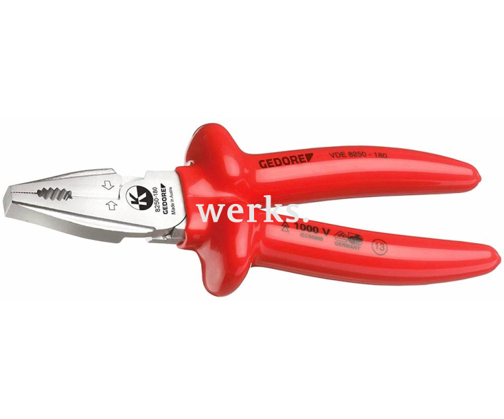 Плоскогубцы VDE 8250-160 силовые комбинированные 160 мм Gedore 1429582