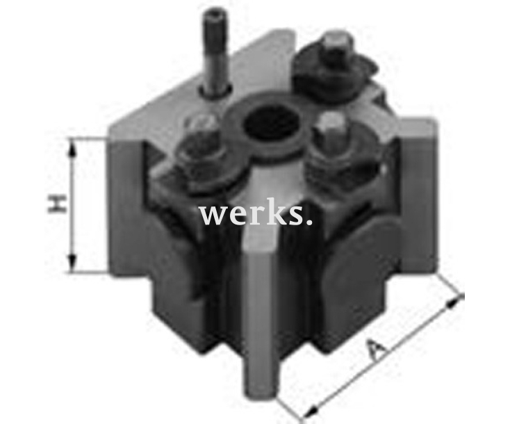 Быстросменный токарный резцедержатель 4414, 62x51 Bison 800000653