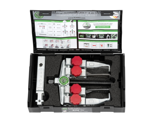 Съемник универсальный 2-лапчатый в комплекте с удлинителями KUKKO K-20-1+S-T