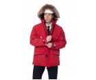 Зимняя куртка-парка Brodeks KW 204 красный с опушкой (XL)