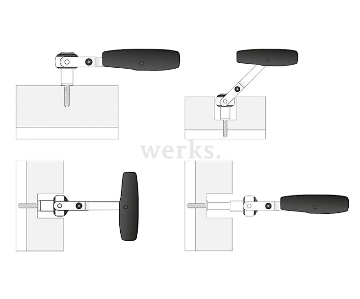 Трещотка 1/4" с Т-образной ручкой 124 мм Matador 20610003