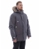 Зимняя куртка-парка Brodeks KW 204 серый с опушкой (XL)