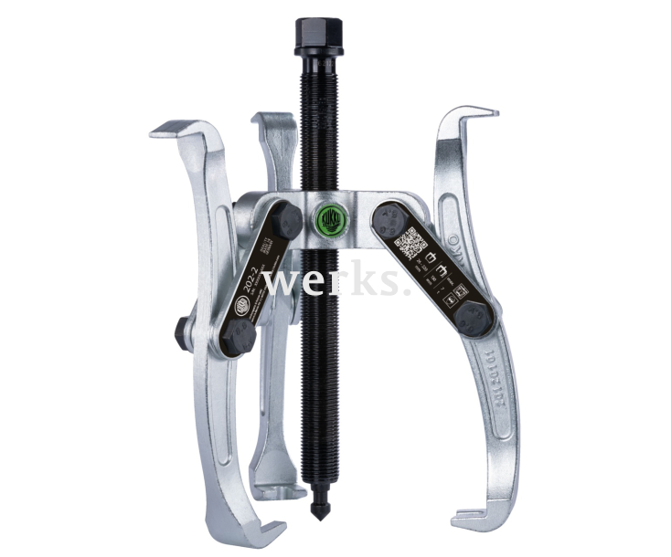 Универсальный трёхзахватный съёмник с разворотными захватами KUKKO 202-2