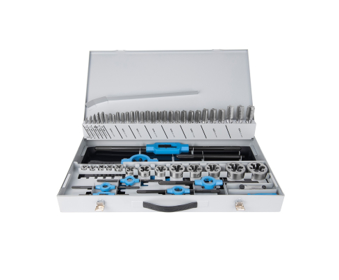 64-пр. Набор ручных метчиков и плашек M3-M24 HSS Werks W.1416220