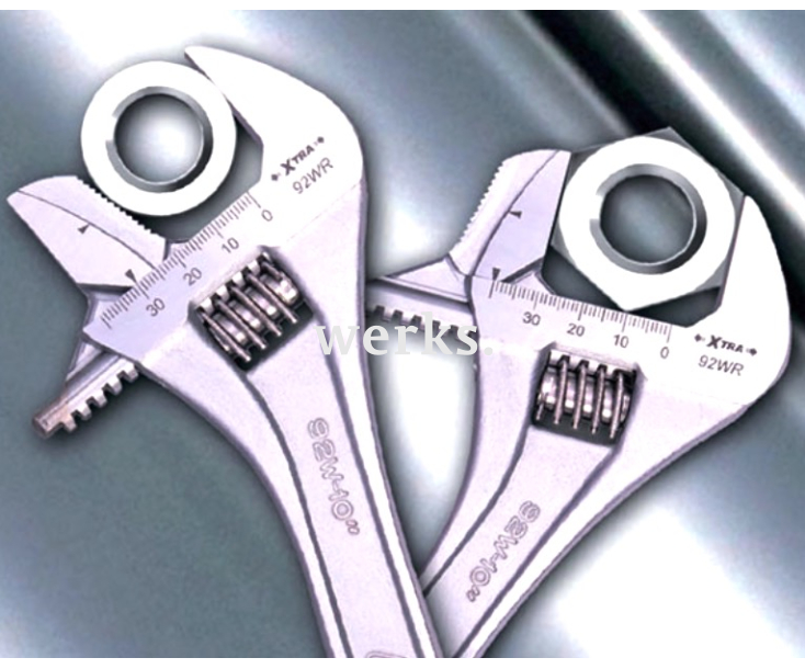 Ключ гаечный разводной со съемными губками хромированный 34 мм Irega 92WR(CN-MM-P)/CE-8