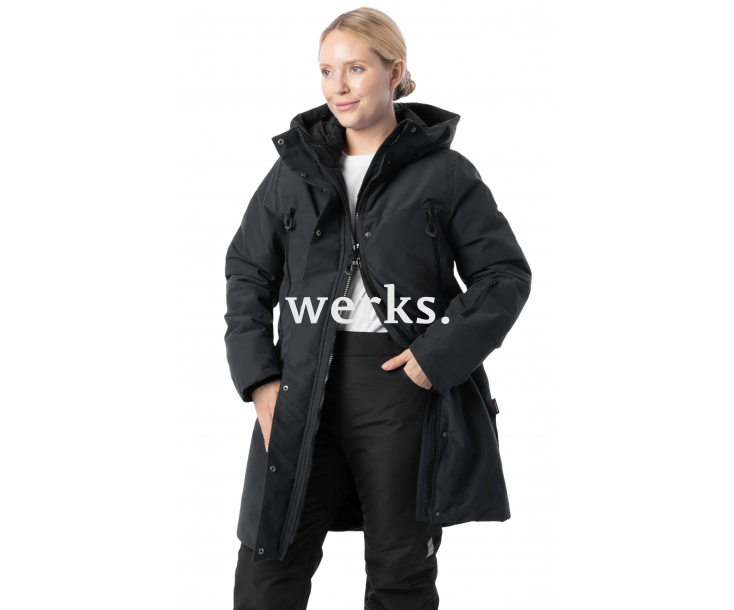 Зимняя женская куртка-парка Brodeks KW258 черный (XXL)