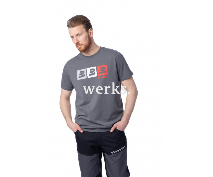 Футболка Brodeks KS705 серый (S)