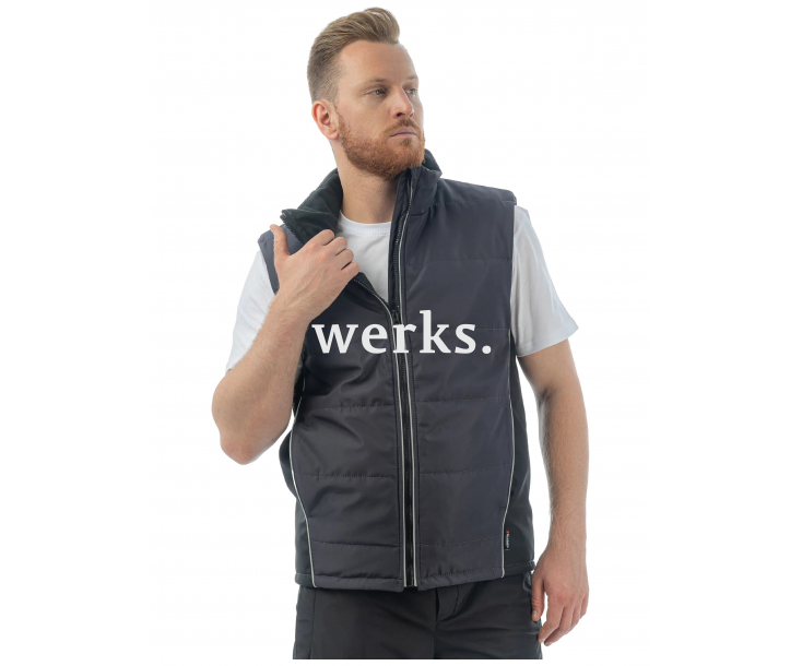 Жилет утепленный Brodeks KW101 серый/черный (XXL)