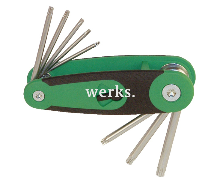 Отвёртки TX в складном держателе KUKKO 212-259