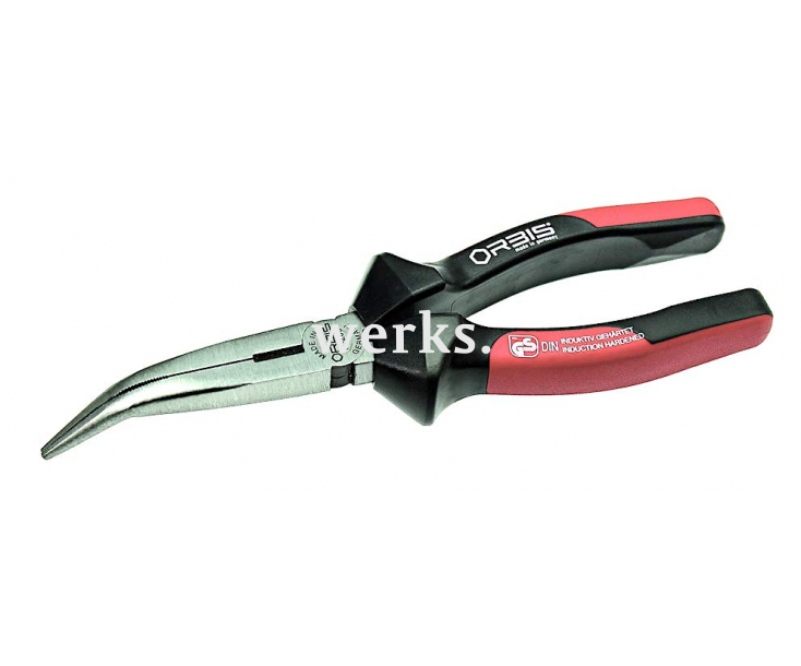 Длинногубцы с режущими губками изогнутые 200 мм Orbis 17-200/20RR