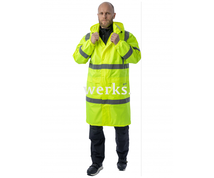 Сигнальный плащ-дождевик Brodeks KS252 желтый (XXL)