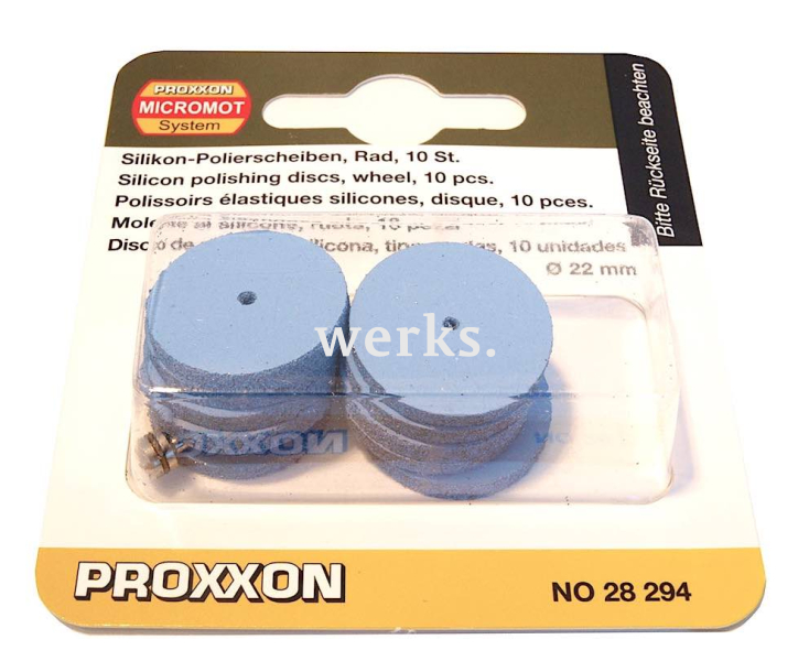 Диски силиконовые Ø 22 мм полировальные Proxxon 28294 10 шт.