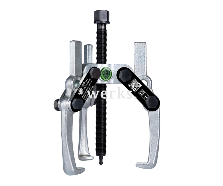 Универсальный трёхзахватный съёмник с шарнирными захватами  и регулировкой глубины фиксации KUKKO 209-01