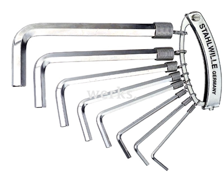 Набор метрических штифтовых ключей HEX 10760CV R/8 Stahlwille 96431521, 8 пр.