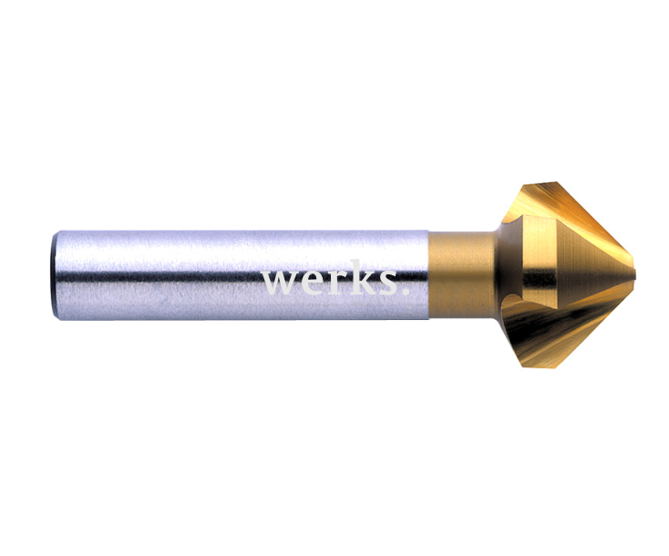 Зенкер конический 90° 5,3 мм DIN 335 C TiN Exact GQ-05543 3 режущих кромки цилиндрический хвостовик