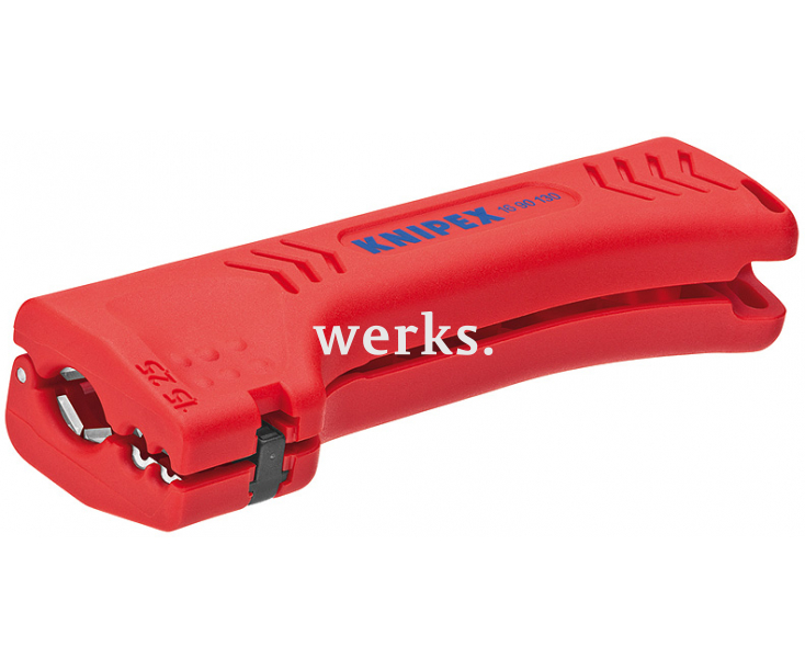 Универсальный инструмент для снятия оболочки с кабеля домовой и промышленной сети Knipex KN-1690130SB