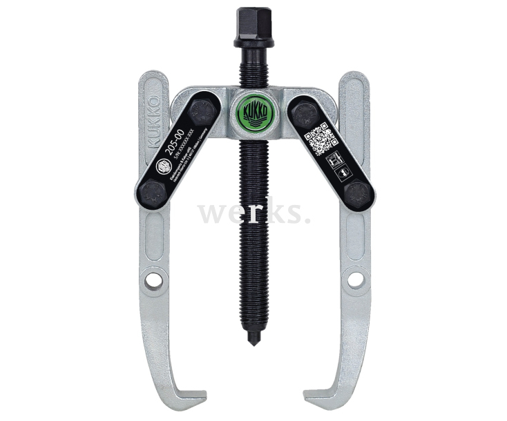 Универсальный двухзахватный съёмник с шарнирными захватами и регулировкой глубины фиксации KUKKO 205-00