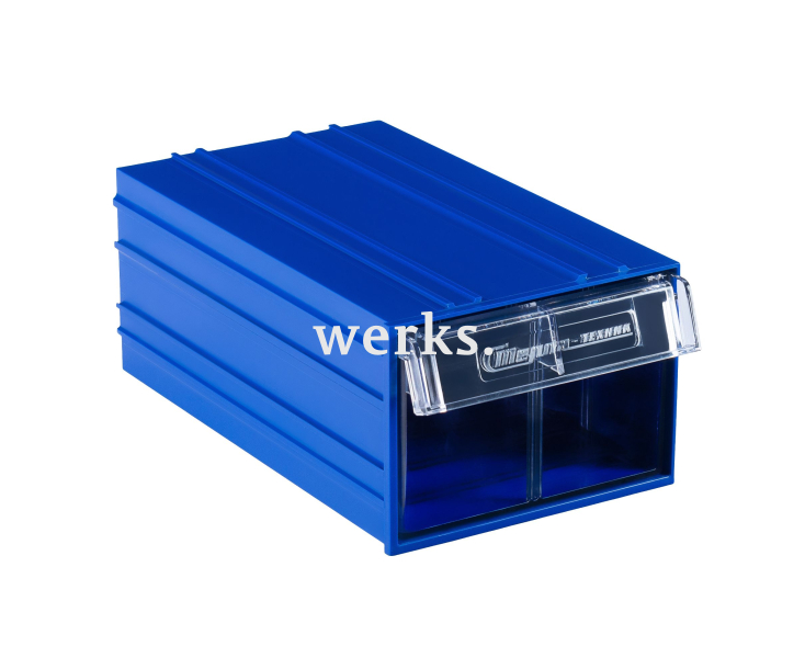 Пластиковый короб Стелла-техник С-2-синий-прозрачный , 140х250х100мм