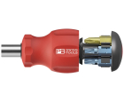 Универсальный магазинный держатель бит PrecisionBits C6,3 1/4" SL PH TX Insider Stubby SwissGrip PB Swiss Tools PB 8453.