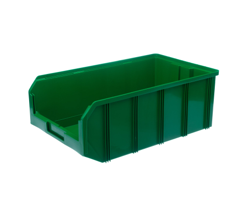 Пластиковый ящик Стелла-техник V-4-зеленый 502х305х186мм, 20 литров