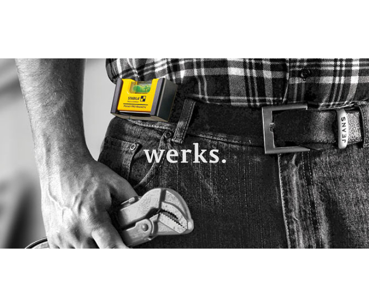 Уровень карманный тип Pocket Pro Magnetic Stabila 17953 7 см с креплением на пояс