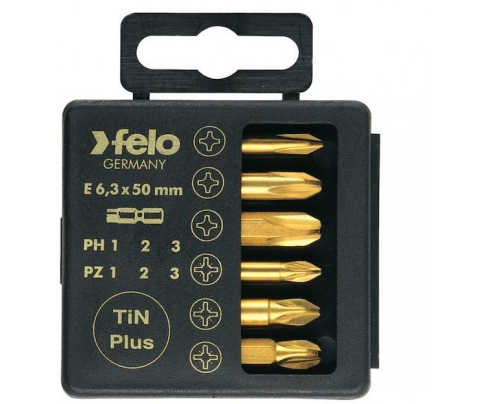 Набор бит Felo TIN PH PZ 6 предметов 03291576