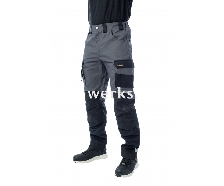 Летние брюки Brodeks KS 302 C графит серый/черный (66)