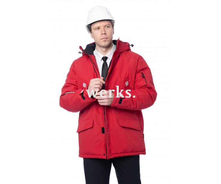Зимняя куртка-парка Brodeks KW204 красный (XL)