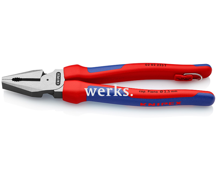 Плоскогубцы комбинированные особой мощности со страховочным креплением Knipex KN-0202225T