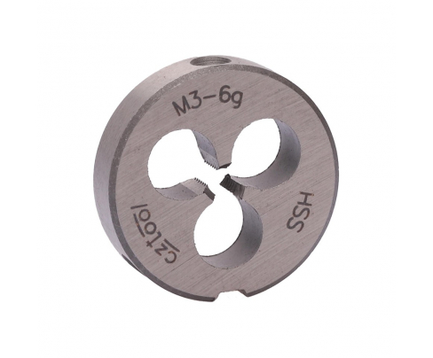 Плашка М3х0,5 HSS DIN EN 22568 6g 20х5мм Bucovice Tools 240030