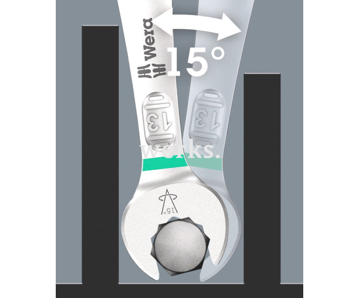 Ключ комбинированный 6003 Wera Joker WE-020504 27 х 300 мм