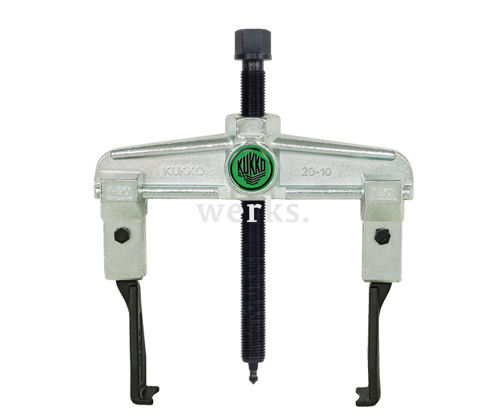 Универсальный двухзахватный съёмник с узкими захватами KUKKO 20-2-S