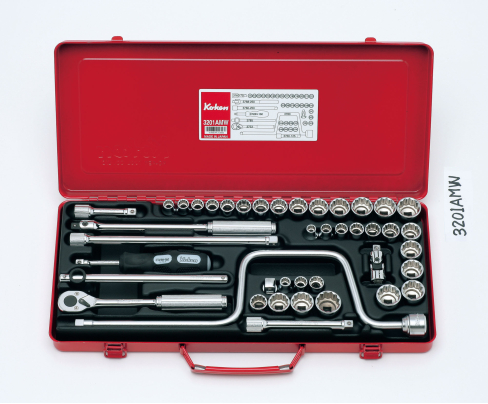 Ko-ken 3201AMW - набор головок 3/8" в кейсе (42 шт.)