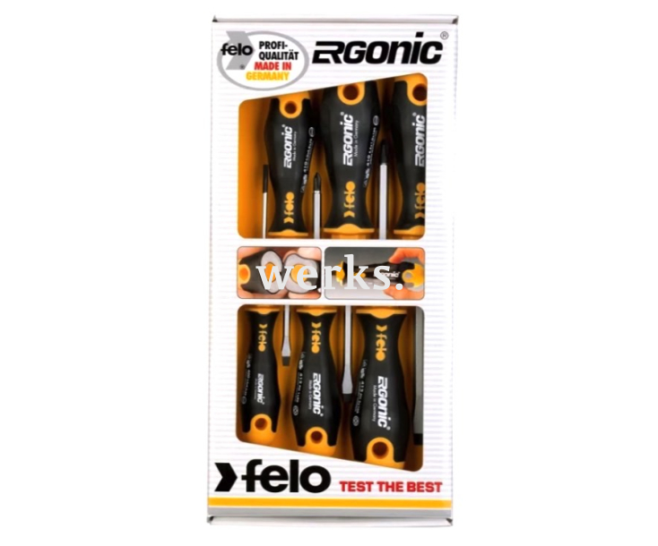 Набор отверток Felo Ergonic SL PH PZ в коробке 6 предметов 40096118